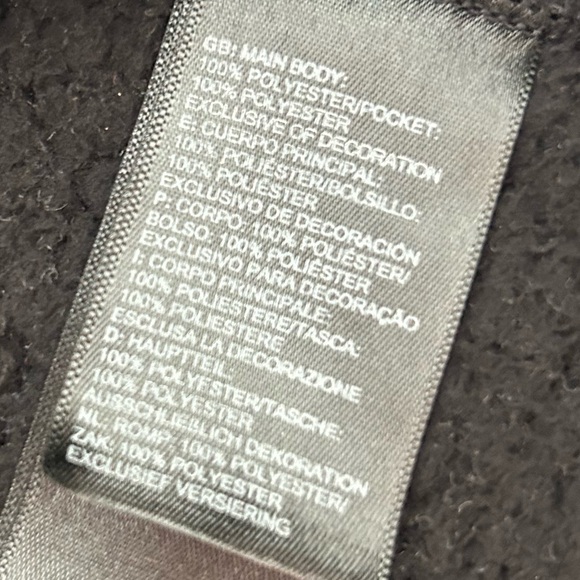 The North Face Women’s Fleece Jacket Black Full Zip Size Medium - Picture 8 of 9